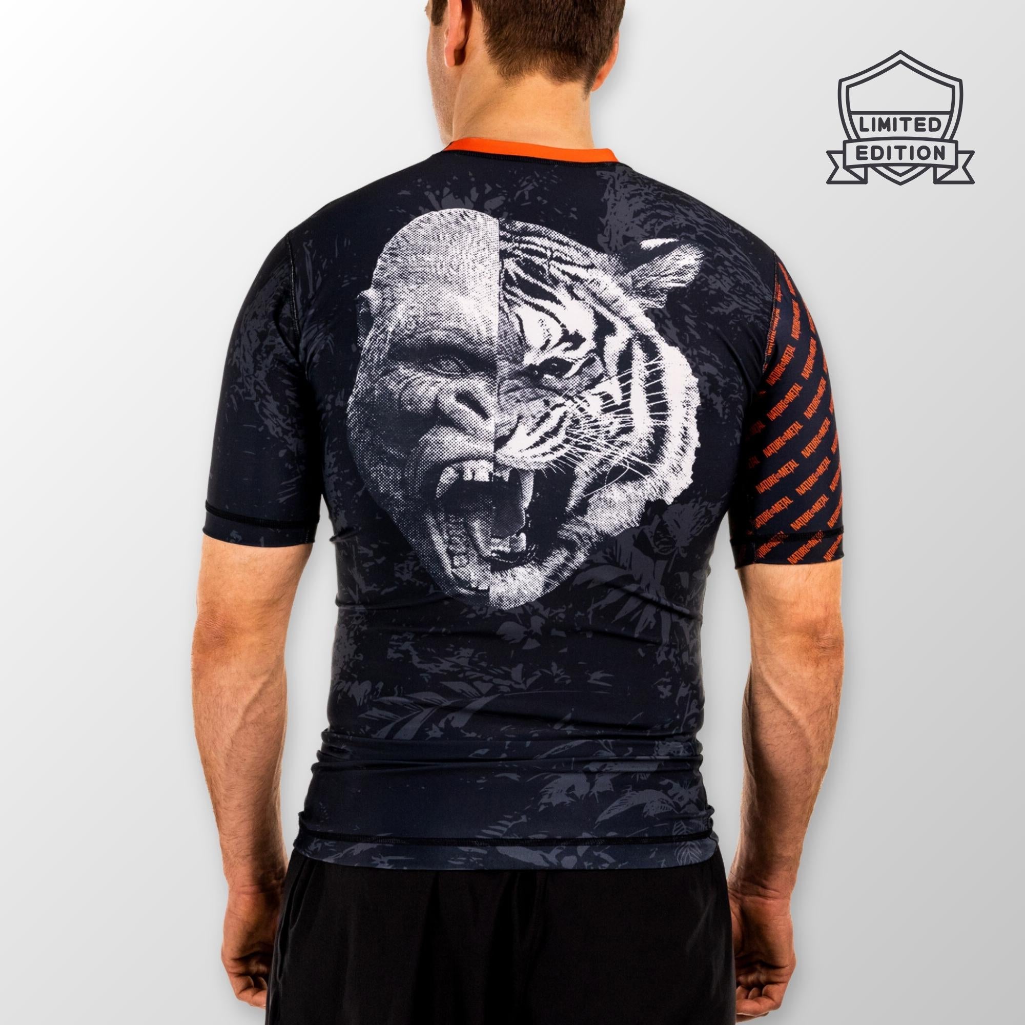 Nature is Metal x Origin - Fangs Out Rashguard - Compression Fit Short Sleeve