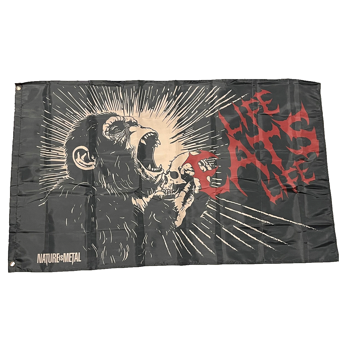 Life Eats Life Gorilla Flag