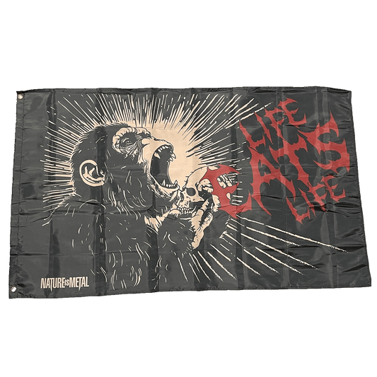 Life Eats Life Gorilla Flag